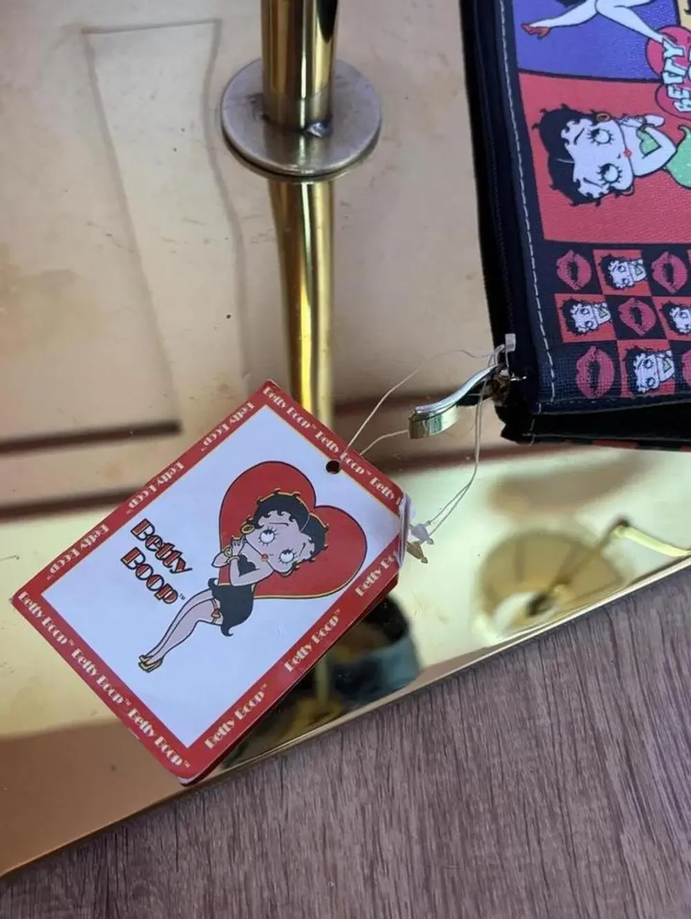 betty boop wallet coin purse pouch 2015  deadstock nwt polka dot